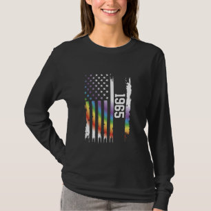 T-shirt Arc-en-ciel en détresse aux États-Unis 1965 avec d