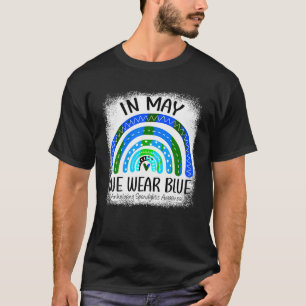 T-shirt Arc-En-Ciel En Mai Nous Portons Bleu Ankylose Spon