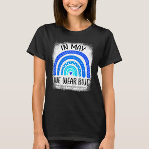 T-shirt Arc-En-Ciel En Mai Nous Portons Bleu Ankylose Spon
