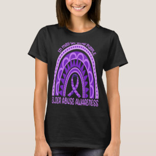 T-shirt Arc-En-Ciel En Mai Nous Portons Violet Aînés De La
