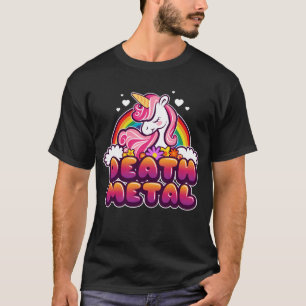 T-shirt Arc-en-ciel en métal de la mort et cadeau drôles