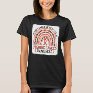 T-shirt Arc-En-Ciel En Septembre Porter Peach Uterine Sens
