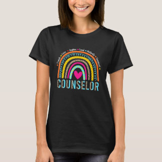 T-shirt Arc-en-ciel Enseigner Amour Inspirer Conseiller Re