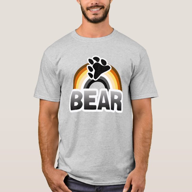 T-Shirt Arc-en-Ciel Fierté d'Ours (Devant)