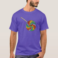 Arc-en-ciel Fierté Lollipop Lollipops Candy Tee