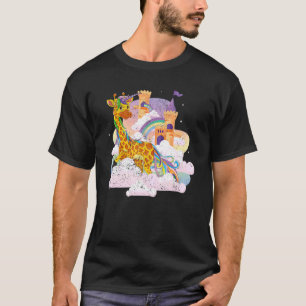 T-shirt Arc en ciel Girafficorne magique Afrique Giraffe a