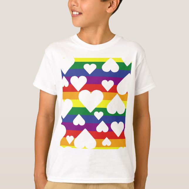 T-shirt Arc en ciel graphique Tee (Devant)