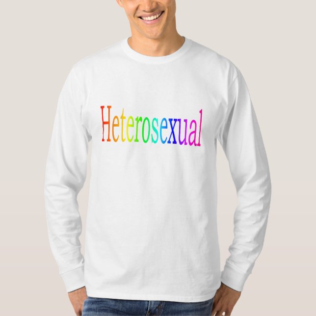 T-shirt Arc-en-ciel hétérosexuel (Devant)