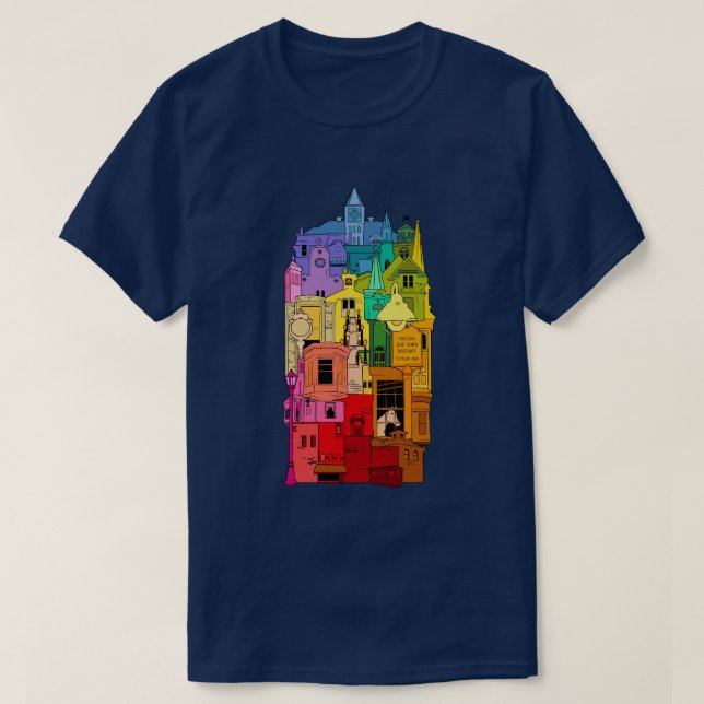T-shirt arc-en-ciel historique (Design devant)
