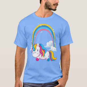 T-shirt Arc-en-ciel Imaginaire animal fée conte magique li