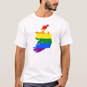 T-SHIRT ARC-EN-CIEL IRLANDE. PERSONNALISABLE : AJOUTEZ