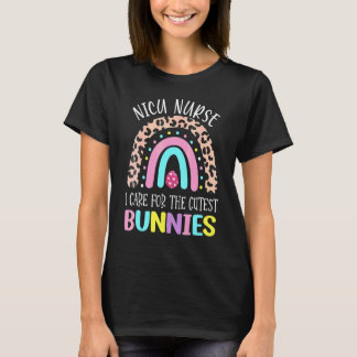T-shirt Arc-en-ciel Je prends soin des lapins les plus mig