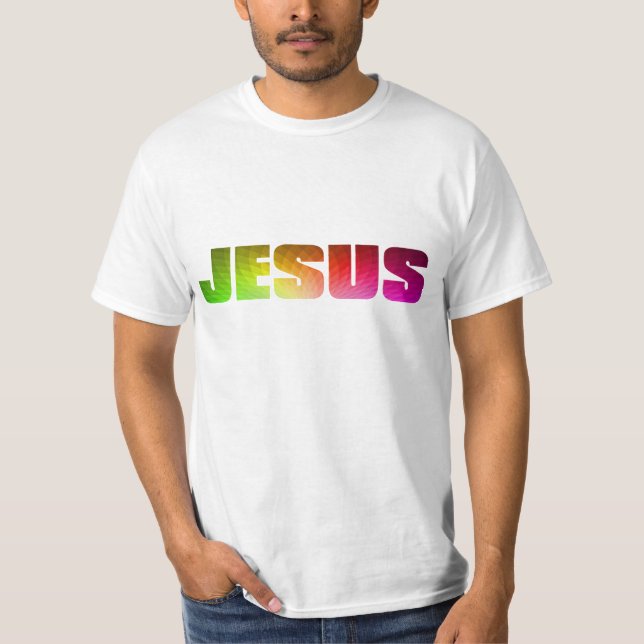 T-shirt Arc-en-ciel Jésus (Devant)