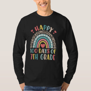 T-shirt Arc-en-ciel Joyeux 100e jour de 7e année 100 jour