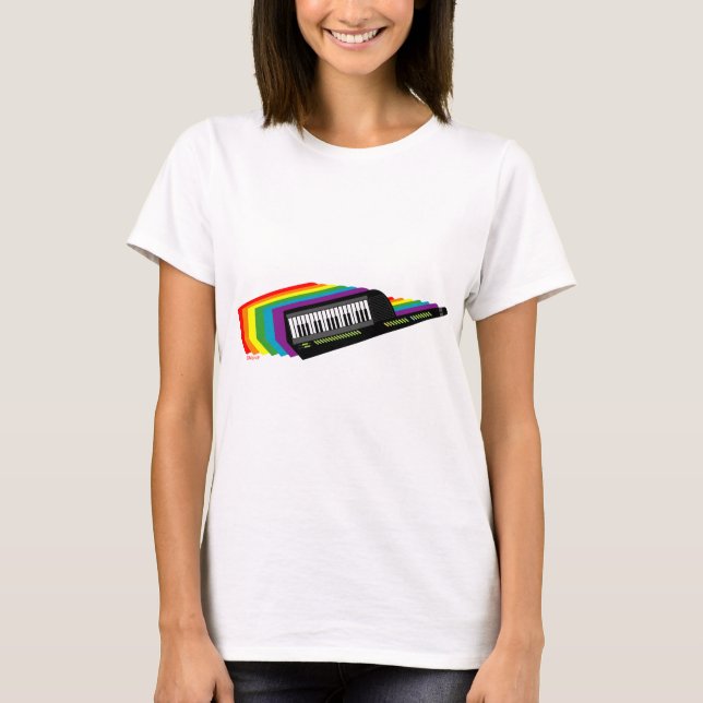 T-shirt Arc-en-ciel Keytar (Devant)