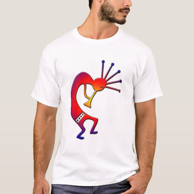 T-shirt Arc-en-ciel Kokopelli (Devant)