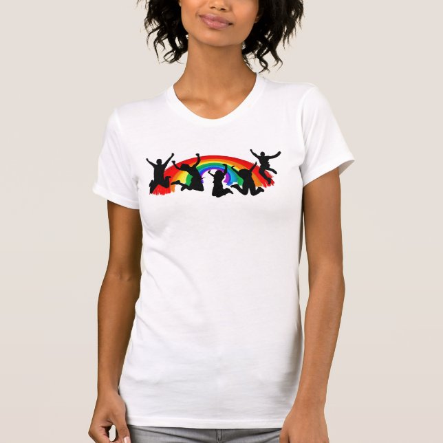 T-shirt Arc-en-ciel LGBTQ (Devant)