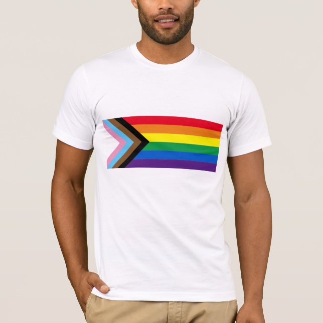 T-shirt Arc-en-ciel Lgbtq drapeau de la diversité gay (Devant)