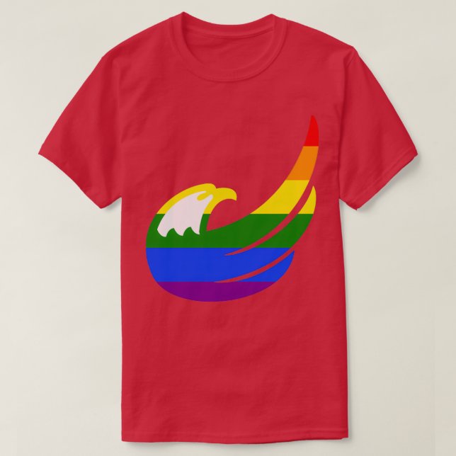 T-shirt Arc-en-ciel libertaire (Design devant)
