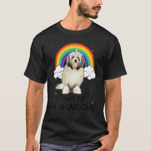 T-shirt Arc-en-ciel Lowchen Croyez Moi Je Suis Un Chien Li