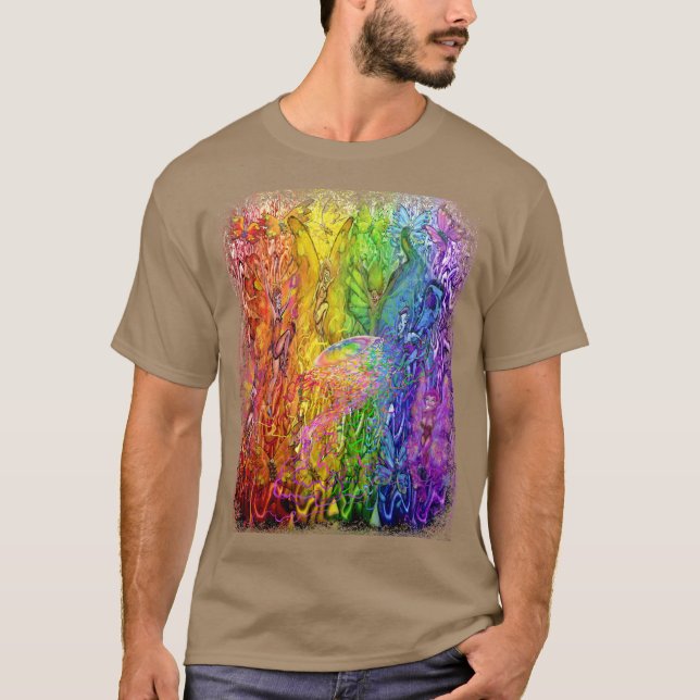 T-shirt Arc-en-ciel magique entrelacé (Devant)