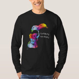 T-shirt Arc-en-ciel non binaire Genderflexible Prid