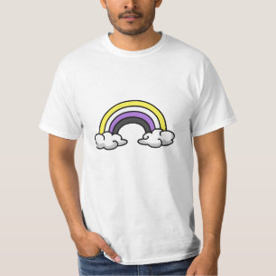 T-shirt Arc-en-ciel Non-binaire Mignon