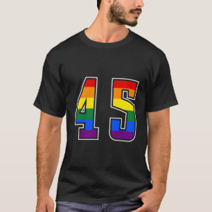 T-shirt Arc-en-ciel Numéro 45 Équipe Junior Numéroté Unifo