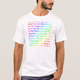 T-shirt Arc-en-ciel Om Mani Padme Hum