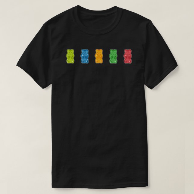 T-shirt Arc-en-ciel Ours Gummy Active T-Shirt.png (Design devant)
