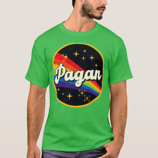 T-shirt Arc-en-ciel païen dans l'espace Style Vintage