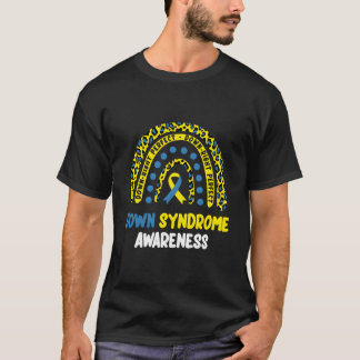 T-shirt Arc-en-ciel Parfait Down-Right T21 Sensibilisation