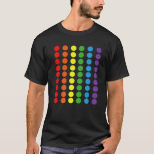T-shirt Arc-en-ciel Polka Gay pride couleurs LGBTQ Ally