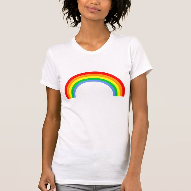 T-shirt Arc-en-ciel Rave Kawaii (Devant)