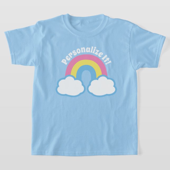 T-shirt arc-en-ciel rétro (Poser)
