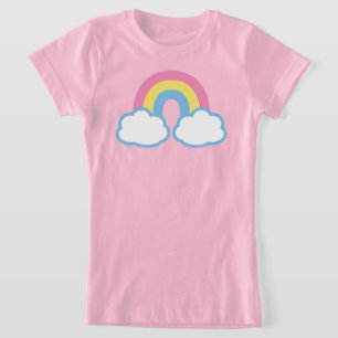 T-shirt arc-en-ciel rétro