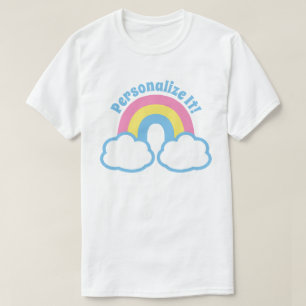 T-shirt arc-en-ciel rétro