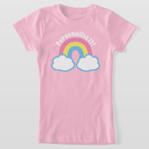 T-shirt arc-en-ciel rétro