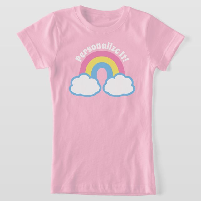 T-shirt arc-en-ciel rétro (Poser)