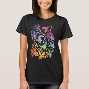 T-shirt Arc-en-ciel sombre de feu de dragon