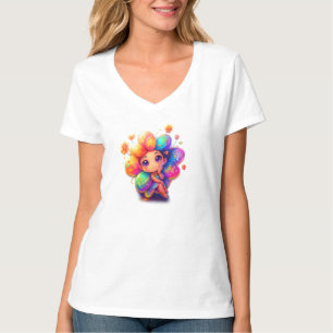 T-shirt Arc-en-ciel Tee graphique fée - Chemise jolie et c