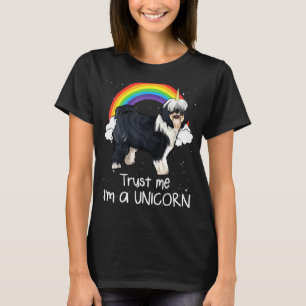 T-shirt Arc-en-ciel Terrier Tibétain Fais-moi confiance Je