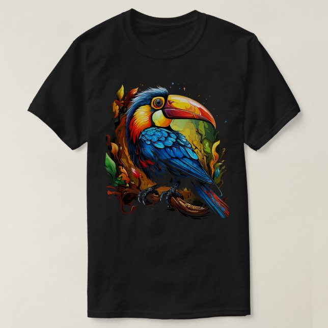 T-shirt Arc-en-ciel Toucan (Design devant)