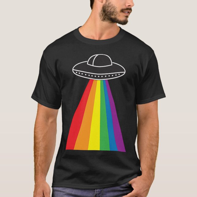 T-shirt Arc-en-ciel Ufo (Devant)