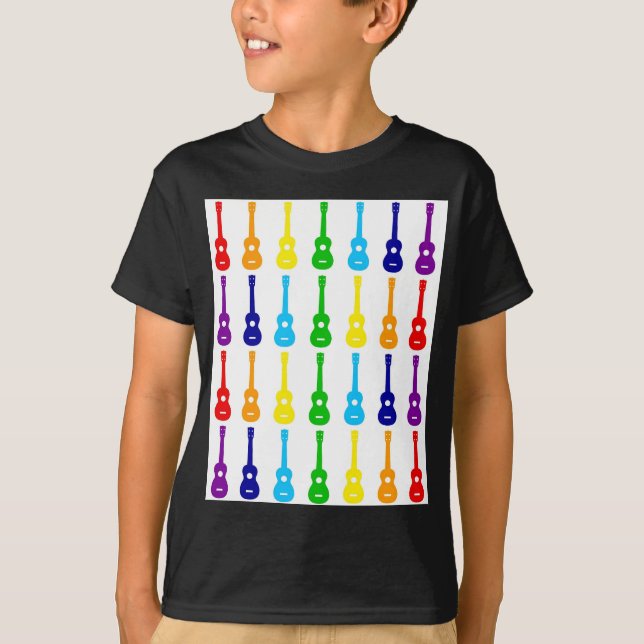 T-shirt Arc-en-ciel Ukes (Devant)