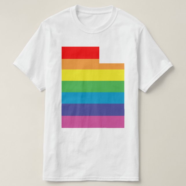 T-shirt arc-en-ciel utah (Design devant)