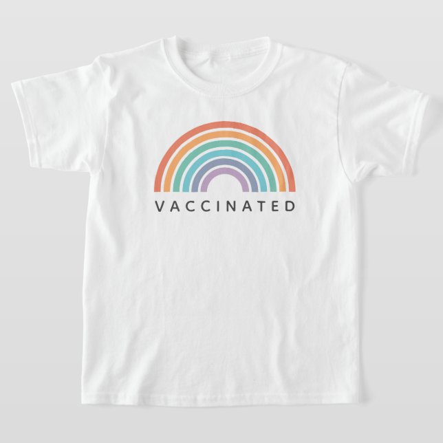 T-shirt Arc-en-ciel vacciné | Vaccin Convid Coronavirus (Poser)