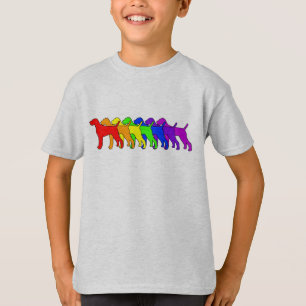 T-shirt Arc-en-ciel Vizsla