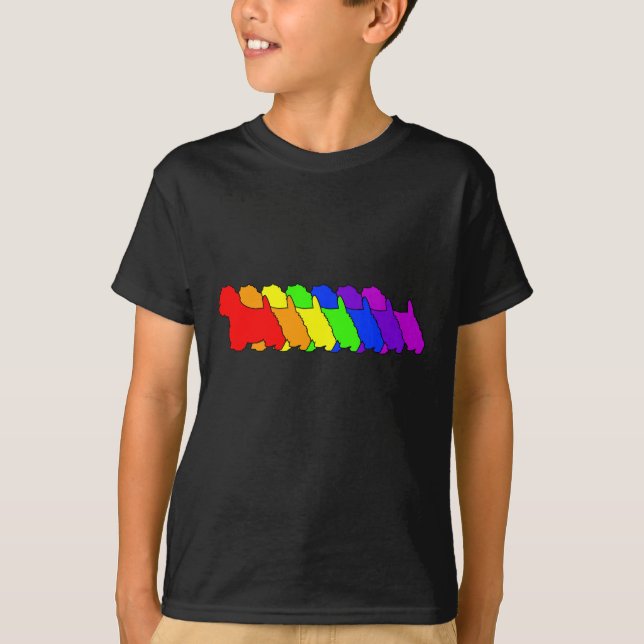 T-shirt Arc-en-ciel Westie (Devant)