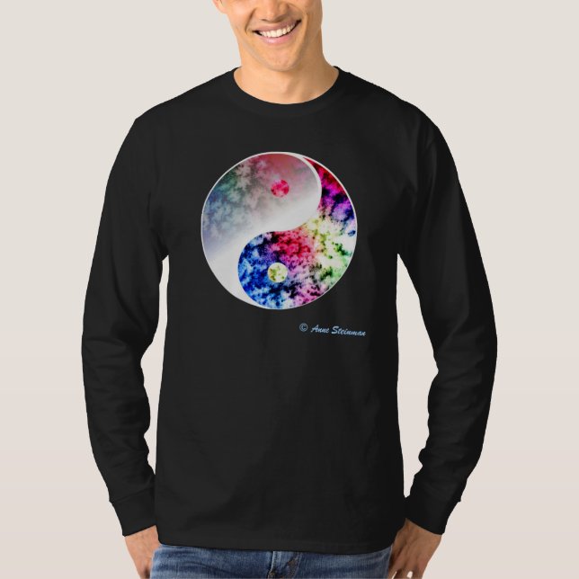 T-shirt Arc-en-ciel Yin Yang (Devant)